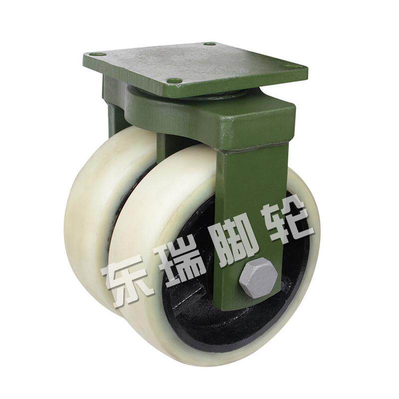 瑞东脚轮双排轮子铁芯尼龙轮重型脚轮聚氨酯超重型轮子厂家供应