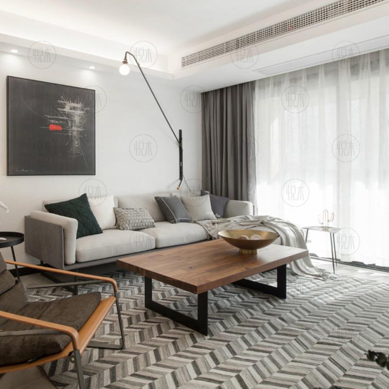 热销新中式小户型实木茶几休闲洽谈矮桌公寓酒店复古家用客厅桌子