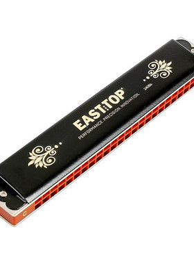 东方鼎新款24孔复音abcdefg初学专业演奏口琴t2406k升级款#入门调