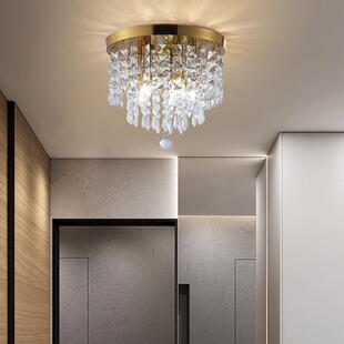 水晶吸顶灯走廊现代简约玄关楼道北欧阳台书房庭院小房间杂物间灯