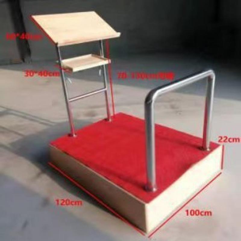 厂家供应多功能实木合唱台板式指挥台演讲台三层音乐教师合唱台