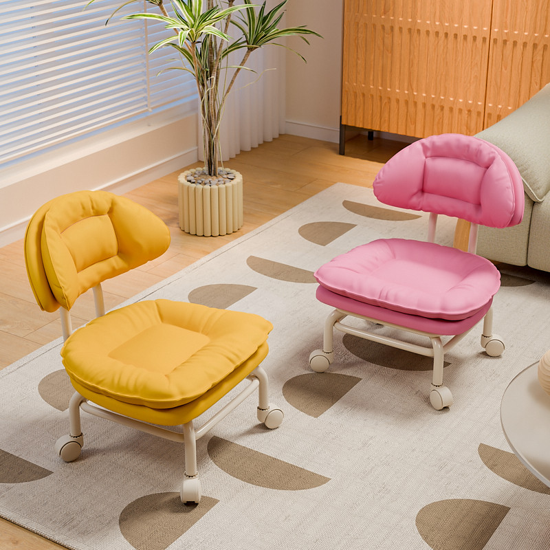 网红万向轮小凳子家用滑轮矮凳多功能美缝凳子换鞋凳椅子带娃神器