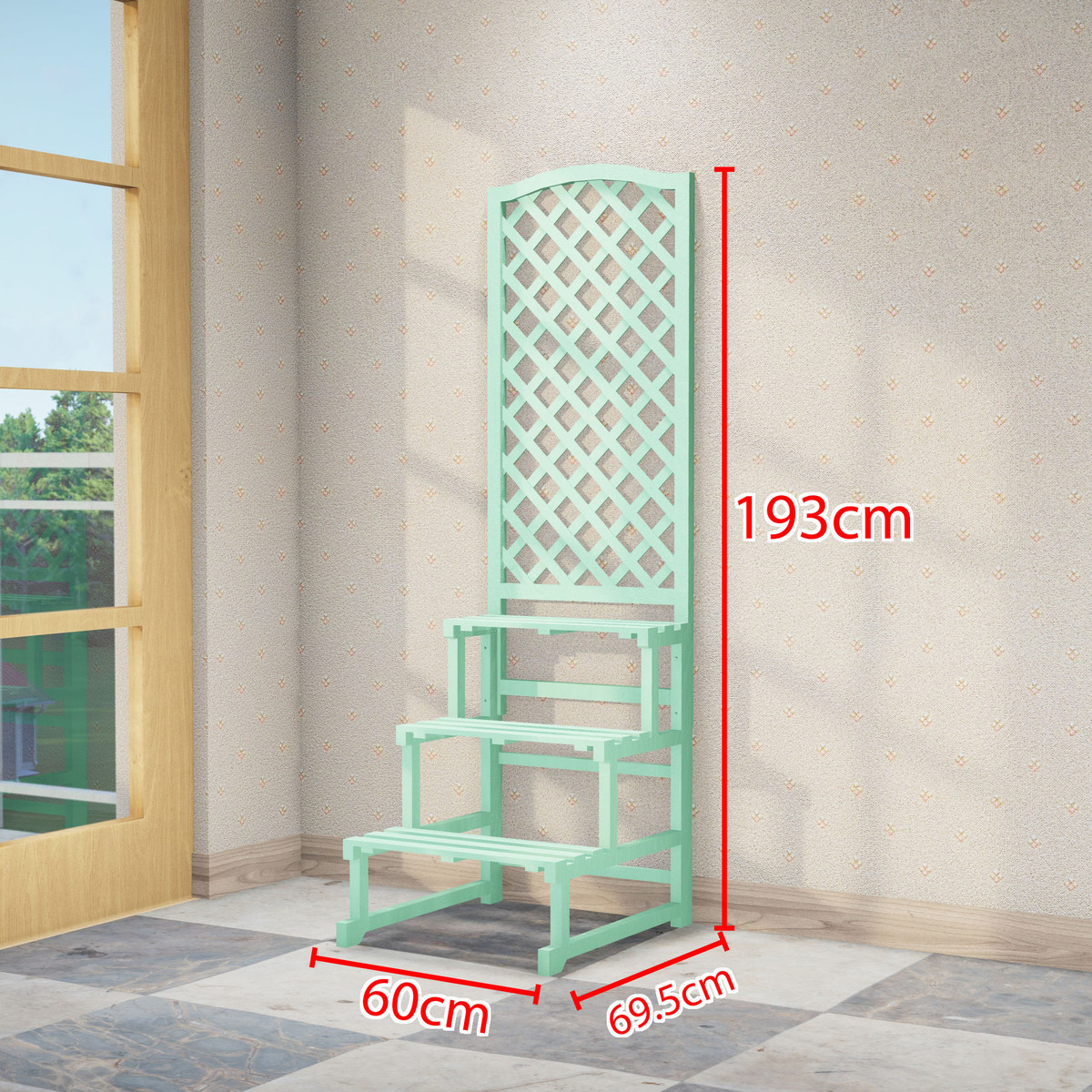 户外防腐木花架庭院花架置物架实木爬藤架支架阳台餐厅落地网格架