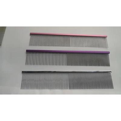 宠物分线梳狗梳子挑毛梳密齿尖尾梳排梳不锈钢辫子梳分界梳现货