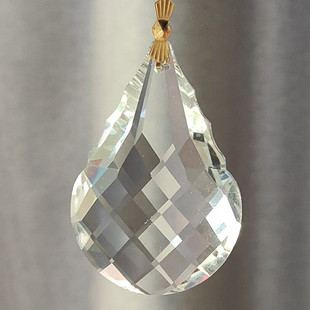 配件63#新葫芦灯饰水晶几何形水晶灯吊灯吊顶挂件水晶玻璃吊坠