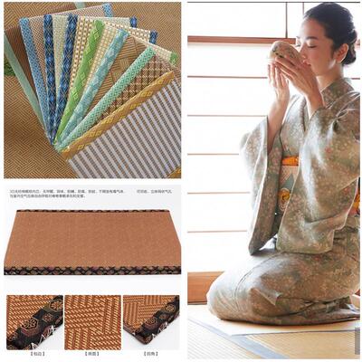 日式榻榻米椰棕蘭草席垫子拼接垫民宿茶室打坐地垫日料店座垫