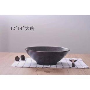 釉下彩餐具陶瓷大碗拉面汤碗沙拉碗商用面碗简约批发 12寸14寸日式