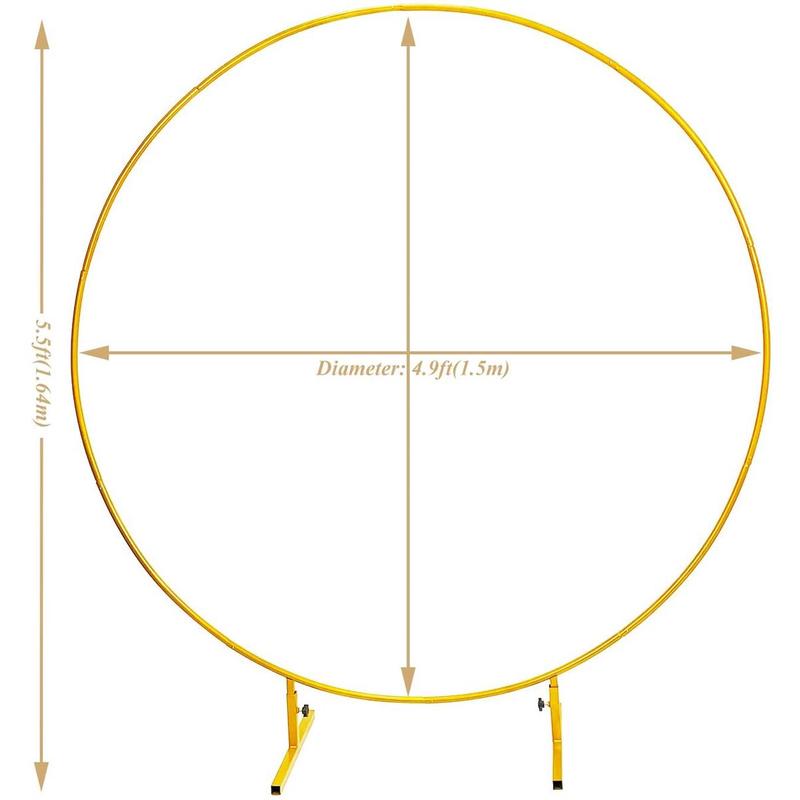 新款铁艺圆环气球拱门套装铁艺圆形拱门花架花门婚庆道具