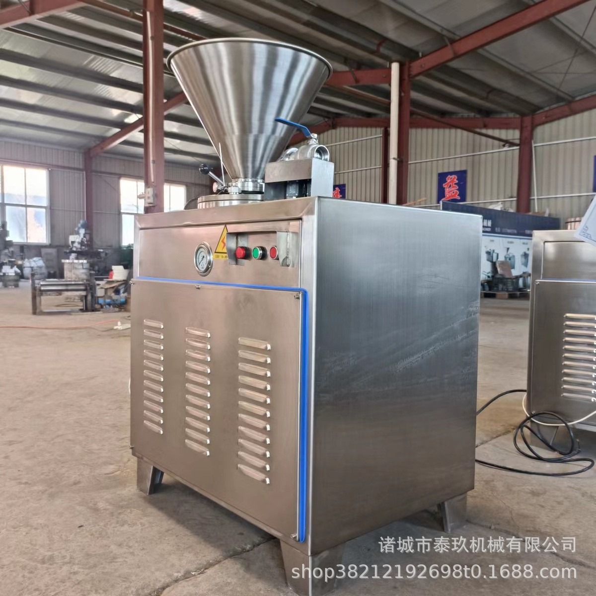 商用香肠灌肠扎红肠灌肠扭结一体机免机线台湾烤肠气动定量灌肠机