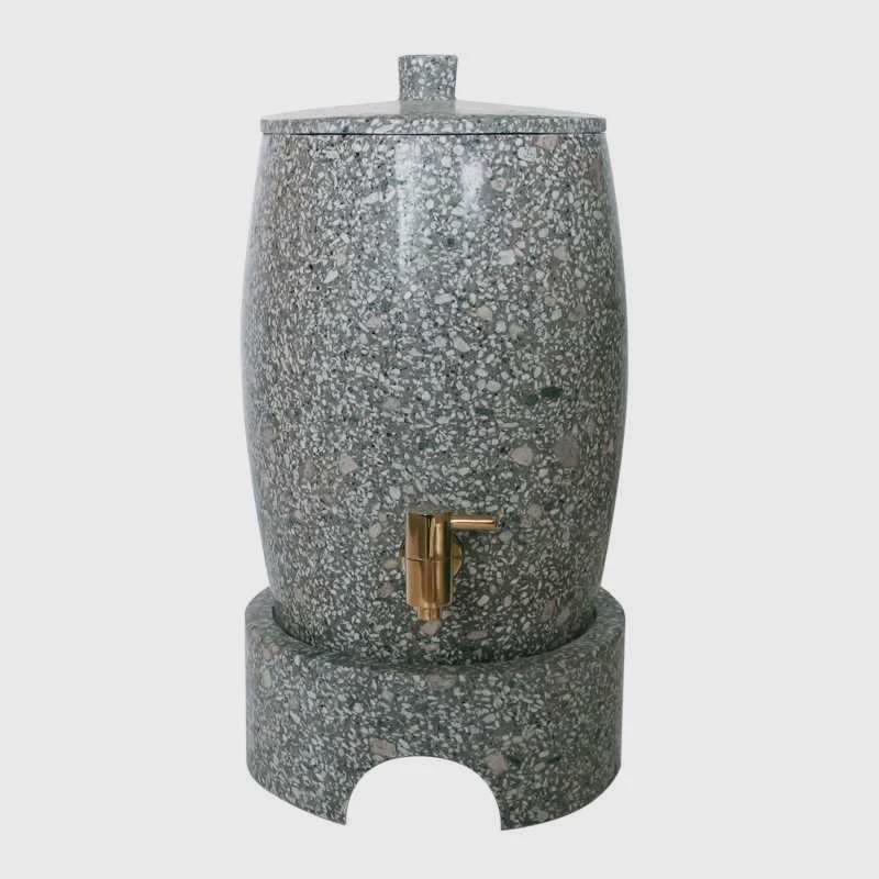 麦饭石水缸水桶天然储水罐非紫砂生泉器抽水水嘴