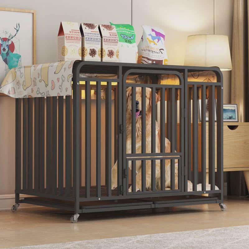 拉布拉多狗笼狗笼子中型大型犬狗狗带厕所宠物边牧室内家用金毛