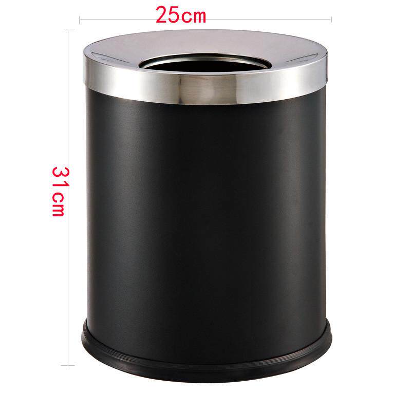 家用不锈钢垃圾桶创意客房户外卫生间翻盖批发大号有盖可爱桶筒