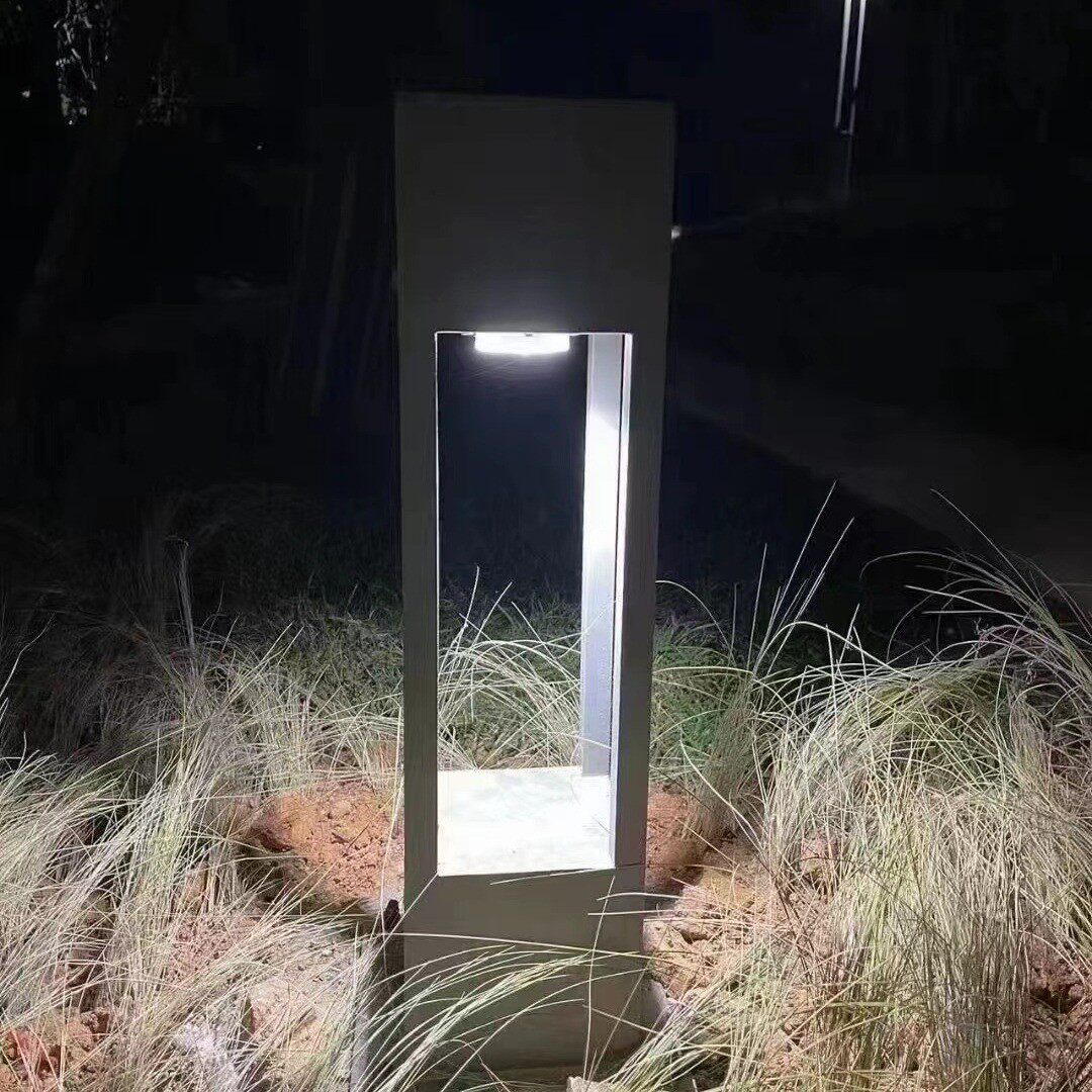 太阳能草坪灯户外庭院灯景观草地灯防水灯花园灯方形不锈钢草坪灯