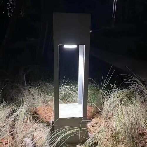 太阳能草坪灯户外庭院灯景观草地灯防水灯花园灯方形不锈钢草坪灯