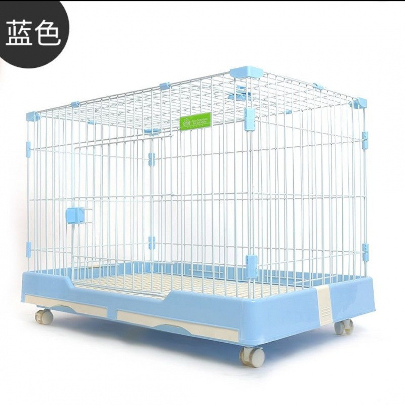 创逸兔笼子自动清粪小型犬带厕所天窗通用猫博美泰迪狗窝家用室内