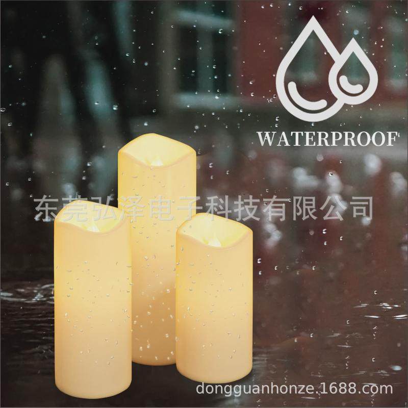 仿真电子蜡烛LED蜡烛灯户外防水塑胶遥控款电子蜡烛生日婚礼布置