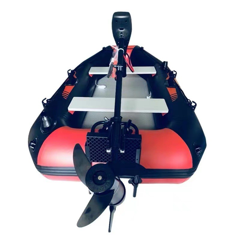 圣来汐船用推进器橡皮艇12v无刷电动马达螺旋挂浆小型塑料船外机