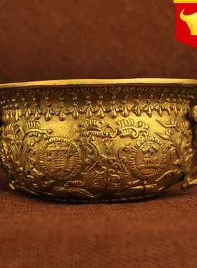 香炉铜器铜聚宝盆摆件家居饰品客厅玄关店铺开业礼品