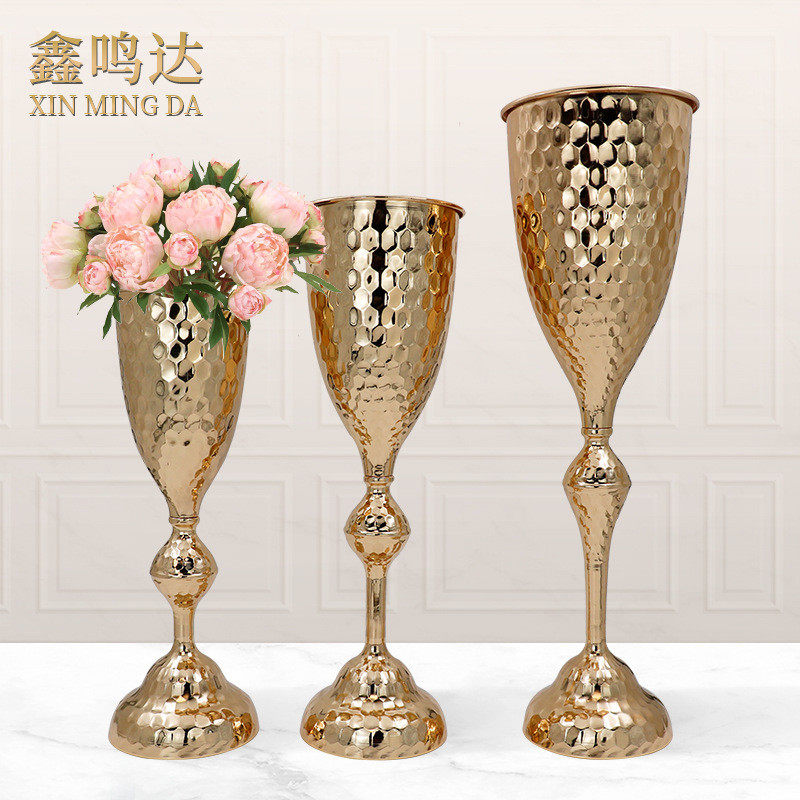 铁艺婚庆花架路引花器客厅工艺品落地装饰摆件欧式婚礼布置道具