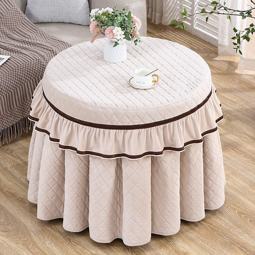 圆形电炉罩冬季取暖套荷兰绒电炉罩圆形烤火炉罩加厚防尘美家简约