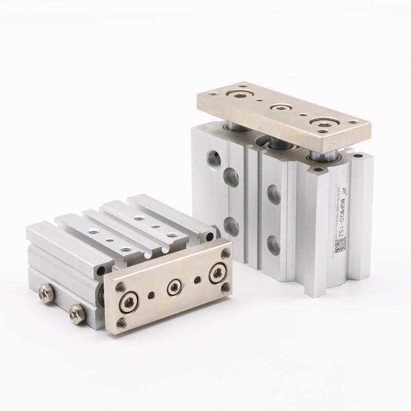 smc型三轴三杆气缸mgpm25-75mgpm20/25/32-50/150/100s亚德客tcm