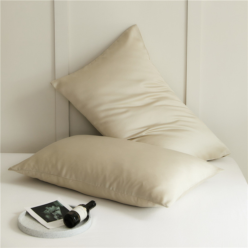ki9s60支莱枕套天丝赛尔简约纯色夏季凉感冰丝单人枕头套成人枕