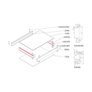 工厂1u铝合金机箱加工电子机架式铝型材外壳仪器仪表机箱壳体diy