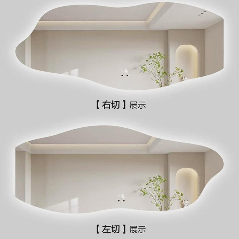 不规则智能装饰镜壁挂式民宿双台盆卫生间浴室镜酒店梳妆台化妆镜