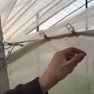 不锈钢二膜夹子大棚不绣钢温室大棚内二模塑料薄固定朋鹏农用专线