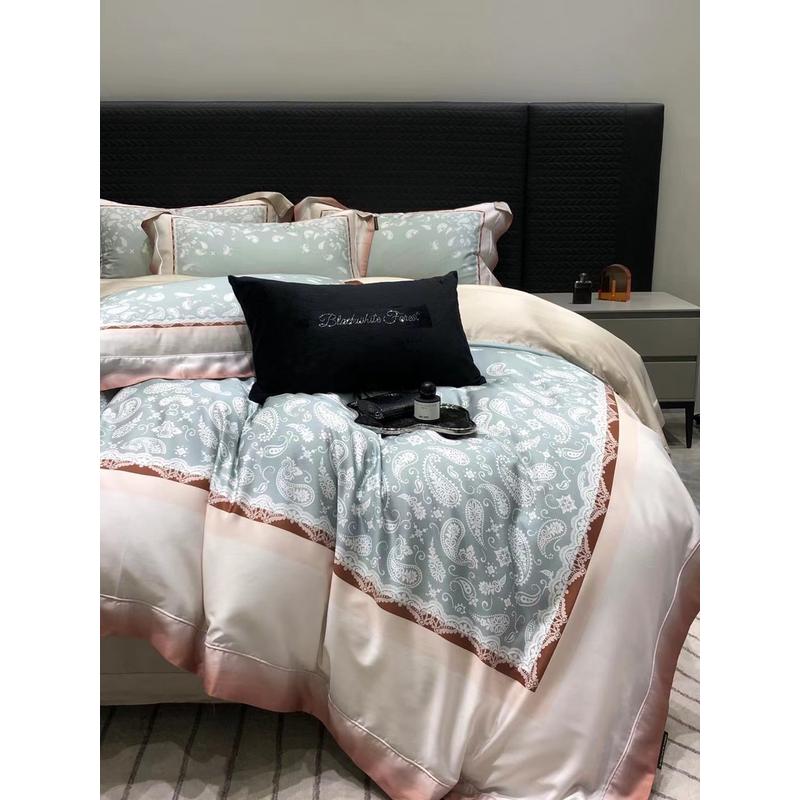 天碎花数码印花四件套高档春夏床上用品4件套被套床单美式丝棉