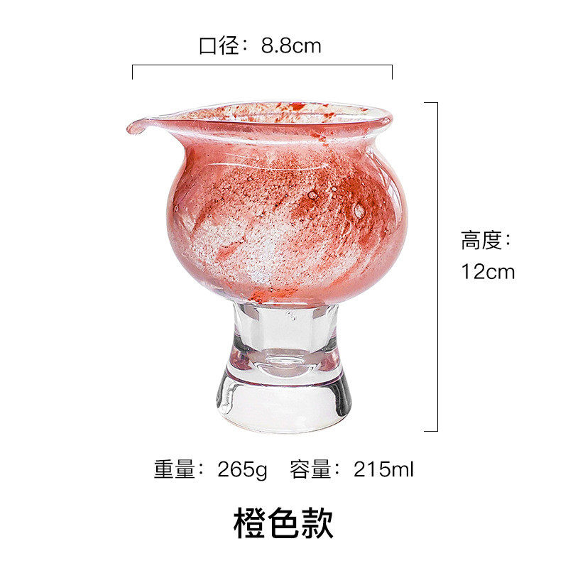 杯高足琉璃公粉色加厚防烫玻璃公道杯高档高脚分茶器女创意茶器图片