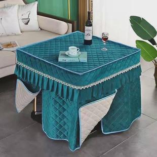 厂家被桌罩套单面绒加厚烤火炉烤火四方形长方形茶几取暖桌电炉罩