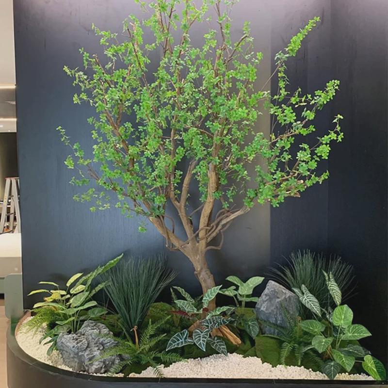 仿真绿植造景组合阳台景观室内外橱窗装饰假植物庭院玄关植物造景