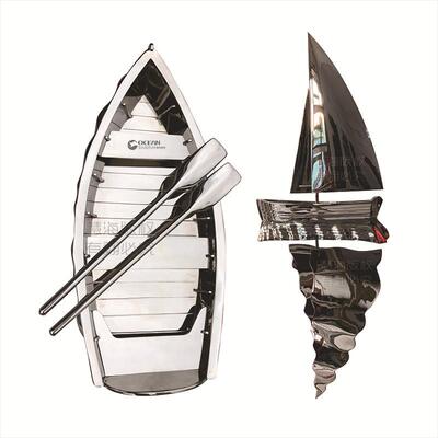 帆船不锈钢雕塑定制厂家商场美陈装置艺术精品摆件