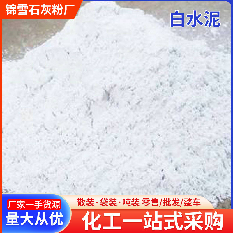 厂家供应425高标白水泥家用墙面修补卫生间瓷砖填缝快硬白水泥