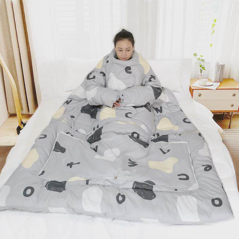 厂家直销车载户外空调被创意办公室午休夏凉被多功能带袖懒人被