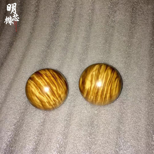 金丝楠木按摩球满水波5.8cm按摩楠小叶桢健身球枯木料实心手握球