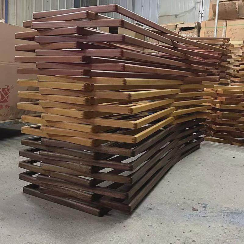 实木圆角榫卯装裱画框榫卯胡桃木大柚木原木尺寸挂墙相框镜框禅意