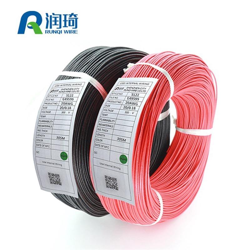 彩色厂家硅胶线3122#16awg182024号线高温线编织线现货直销