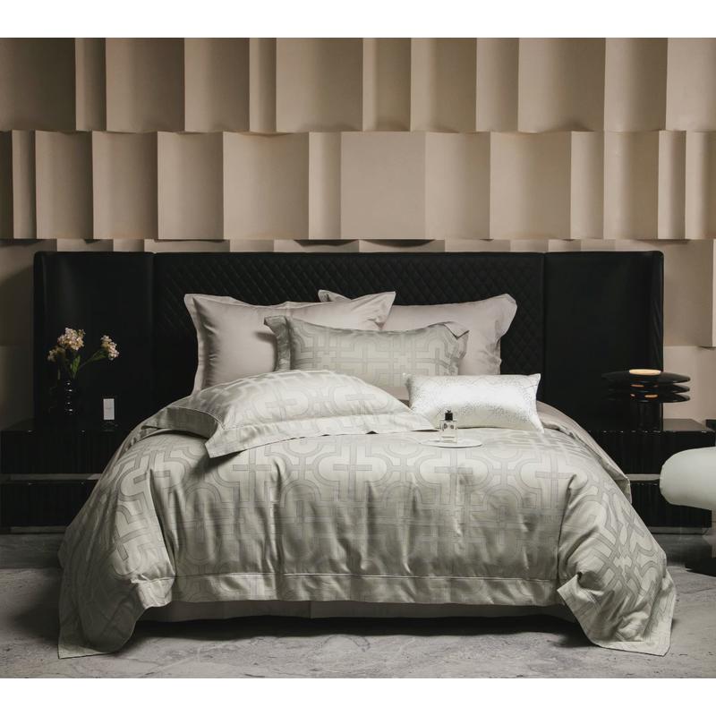 chateaux夏朵100支色织大提花超柔长绒棉四件套轻奢床上用品