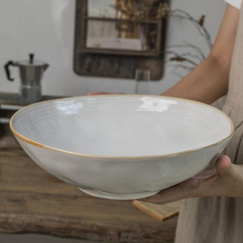 63n用款尾〖实巷子大汤盆〗12英寸特大号敞口陶瓷汤碗酸菜鱼大碗