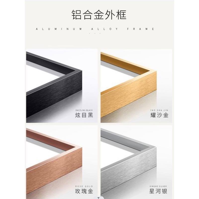 现代简约背景墙壁画金箔酒店横幅挂画抽象客厅沙发卧室床头装饰画