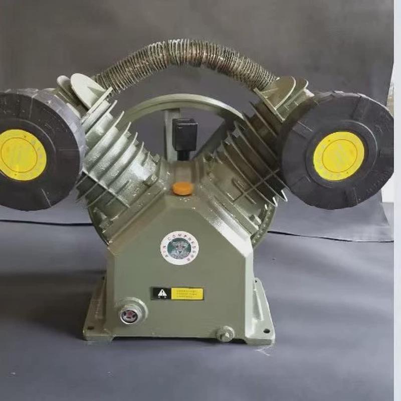 空压机打气泵泵头7.5kw.头泵大1.0/8加厚工业级0.9/8空压机泵头