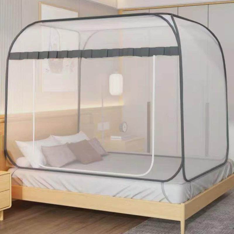 蚊帐防尘布顶折叠空间家用卧室宿舍高端蒙古包1.5m床方顶大免安装