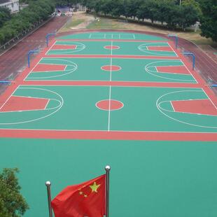 户外塑胶地板篮球羽毛球防滑耐磨防晒胶地板塑料室外pvc地胶