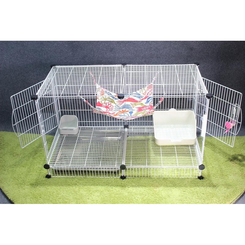 宠物别墅大自由空间笼单层双层三层窝拼装任意组合貂松鼠厂家直供