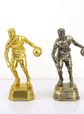 现代简约树脂金属奖杯篮球奖杯运动员纪念品nbamvp室内主题摆件