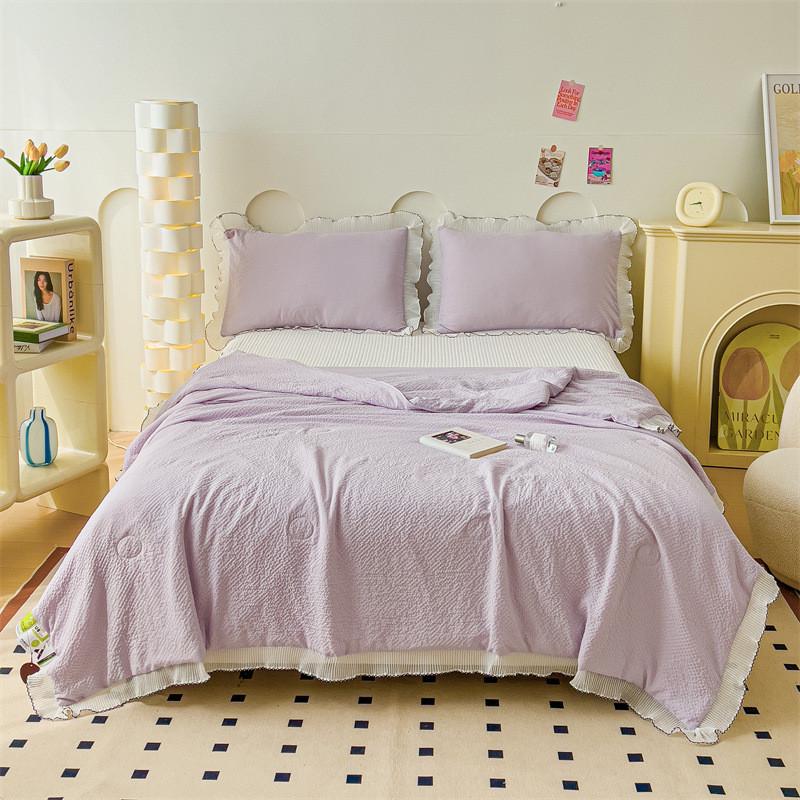 夏凉空调被子四件套儿童宿舍单人小被子丝绵被春秋被双人可机水洗