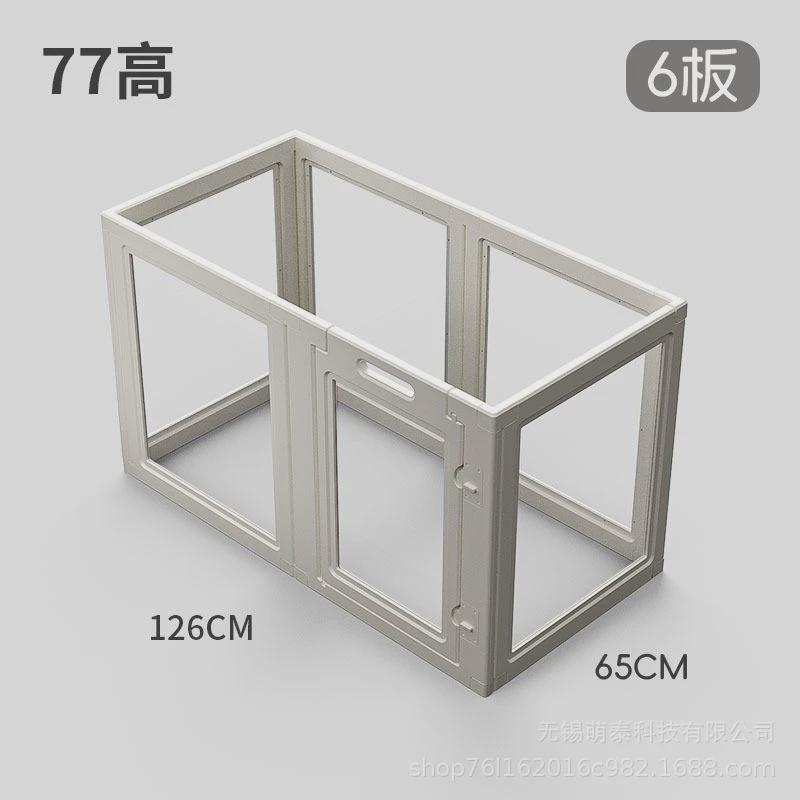 新款宠物用品透明围栏家用室内门栏隔离护栏中小型犬狗笼子跨境