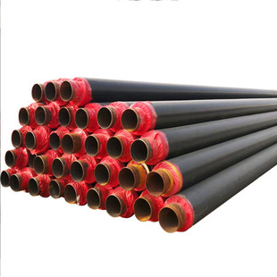 保温钢管高密度聚乙烯聚氨酯保温钢管无缝直缝焊接预制直埋聚氨酯